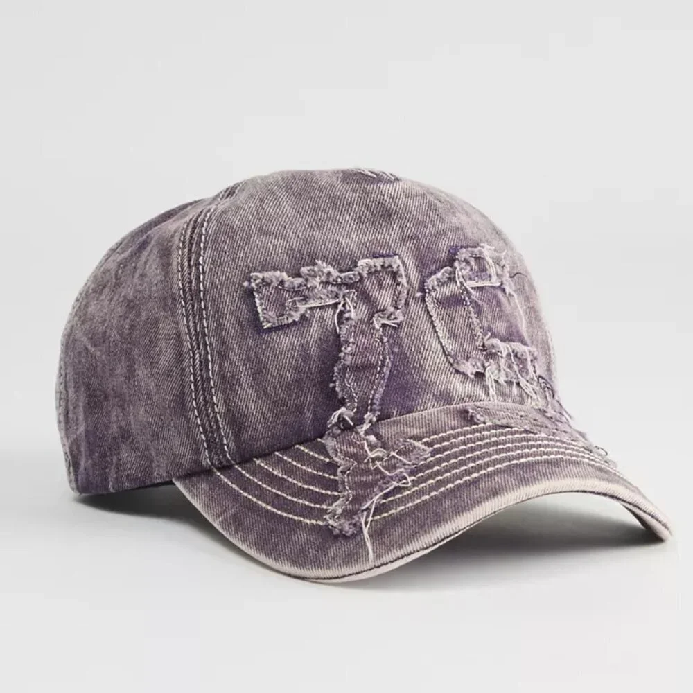 NWT Urban Outfitters Sun Bleached Patch Purple Dad Hat